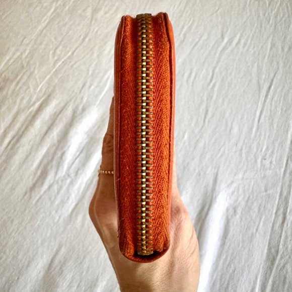 Prada Wallet Saffiano Leather Orange with Box - Picture 13 of 16